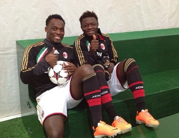 Michael Essien and Sulley Muntari