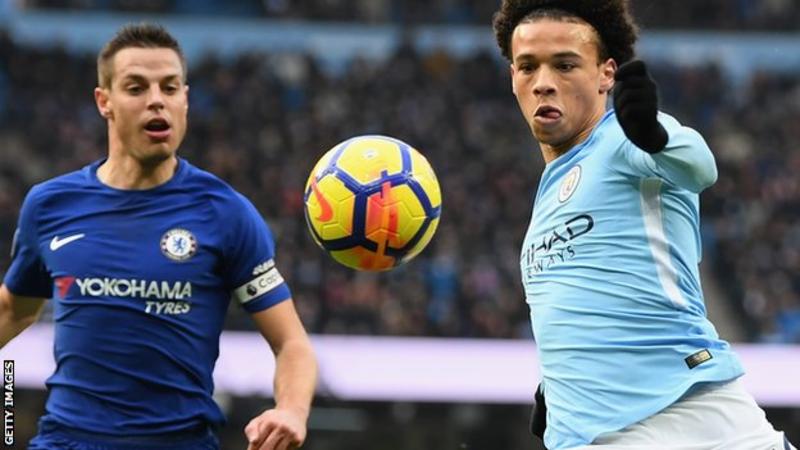 Leroy Sane (right) was named the Premier League's young player of the year last season