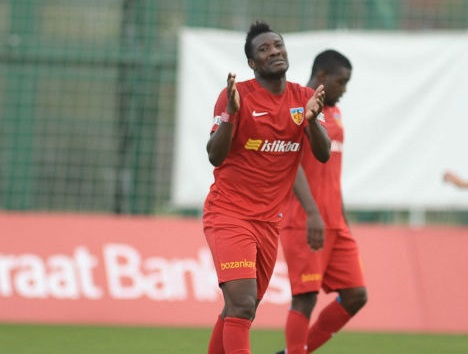 Asamoah Gyan scores for Kayserispor in pre-season friendly