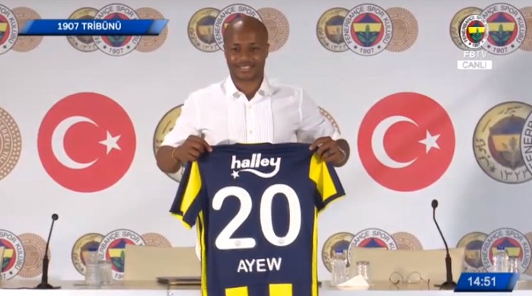 Andre Ayew officially joins Fenerbahçe