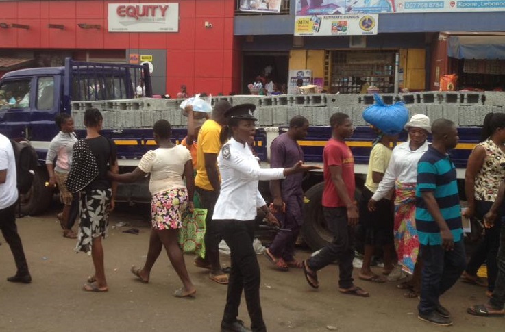 Ashaiman: Traders sacked from traffic light area after accident