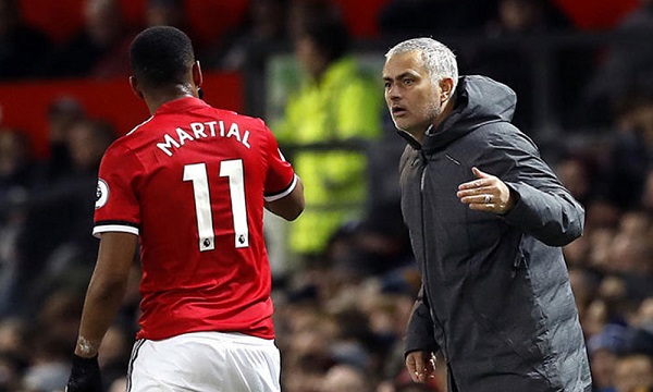 Jose Mourinho unsure when Anthony Martial will return