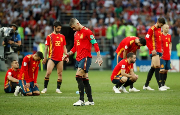 Spain out of the World Cup