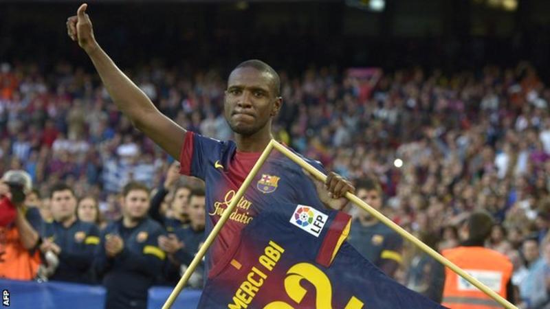 Eric Abidal won four league titles and two Champions Leagues during his time at the Nou Camp