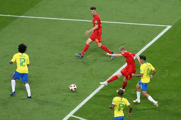 Belgium beat Brazil 2-1 to in Russia 2018 