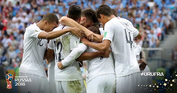 France beat Uruguay 2-0 in Russia 2018
