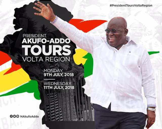 President Akufo-Addo begins Volta Region tour