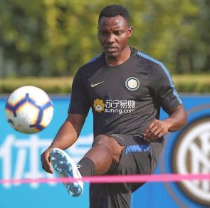 Kwadwo Asamoah trains with Inter Milan for the first time