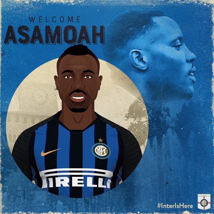Kwadwo Asamoah signed for Inter Milan on Monday