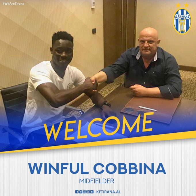 Winful Cobbinah joins Albanian giant KF Tirana