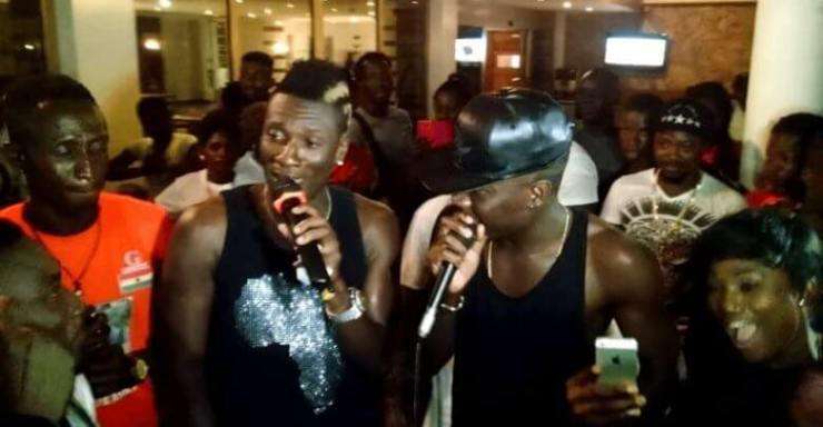 Stonebwoy and Asamoah Gyan