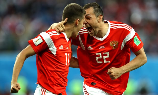 Egypt  loss 3-1 to Russia