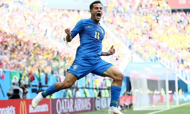 Brazil beat Costa Rica 2-0 in Russia 2018