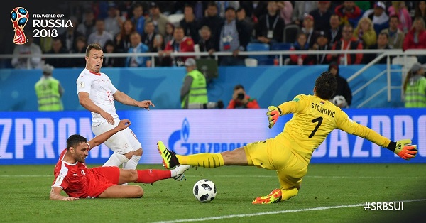 Switzerland beat Serbia 2-1 in Russia 2018