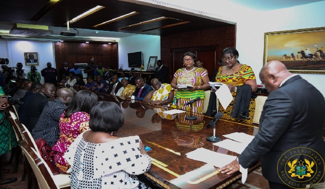 President Akufo-Addo swears in Ambassadors