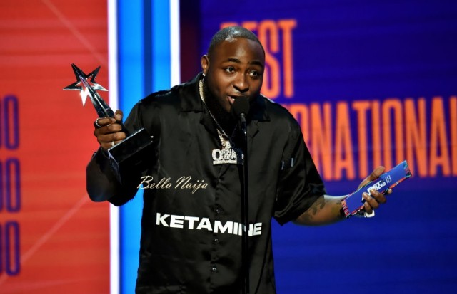 Davido wins Best International Act at the BET Awards 