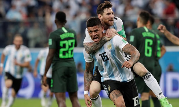 Argentina beat Nigeria 2-1 in Russia 2018