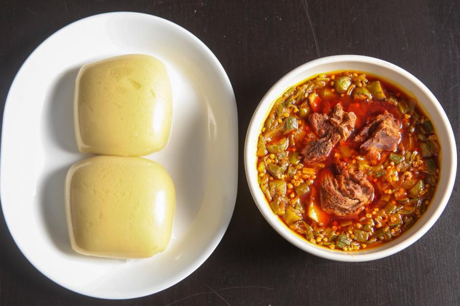 How to prepare Banku and Okro Stew, ghanaian dishes, banku, Okro Stew, How ...