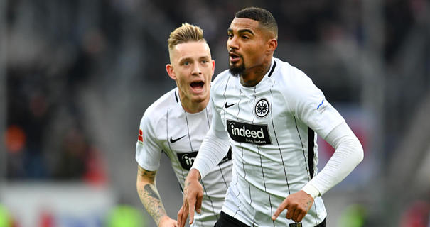 Kevin-Prince Boateng scored the first goal for Frankfurt