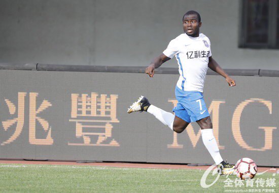 Frank Acheampong scores a hat-trick for Teda