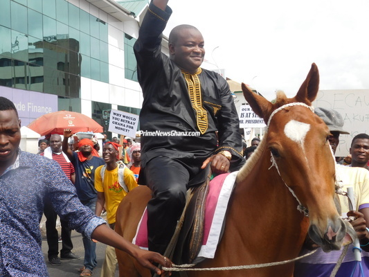 Political gurus spotted in demonstration against Ghana-US deal