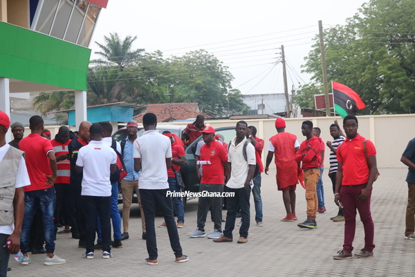 Demo against Ghana-US Defence 