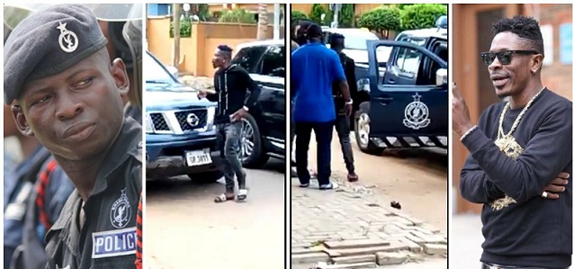 Shatta Wale apologizes to Police Officer after yelling at him