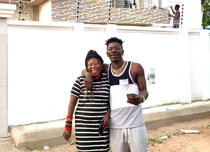 Shatta Wale and his mum