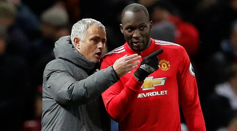 Jose Mourinho(left) has praised Romelu Lukaku(right)