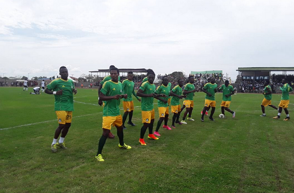 Sam Adams scored the only goal for Aduana
