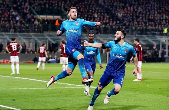 Arsenal beat AC Milan 2-0 at San Siro in the Europa League