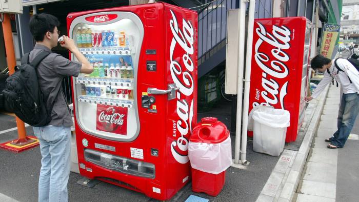 A soft drinks dispenser in Tokyo