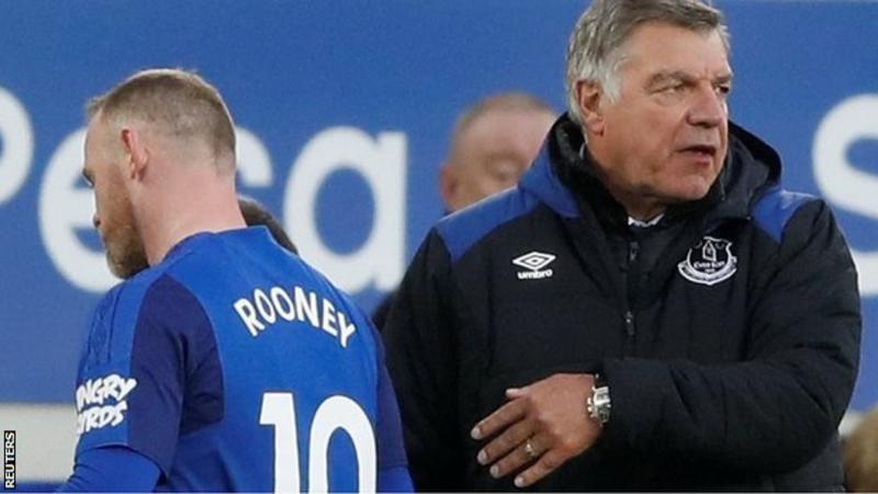 Rooney is Everton's top scorer this season, while Allardyce is an unpopular figure among some Toffees fans