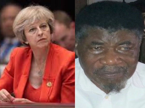 Theresa May [Left], UK Prime Minister & Joshua Attoh Quarshie [Right], founding member of UP Tradition