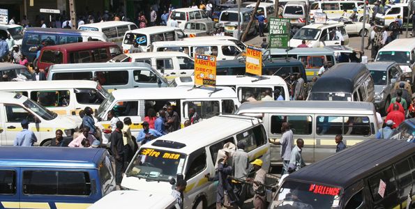 Heavy vehicular traffic at Mallam Junction traffic