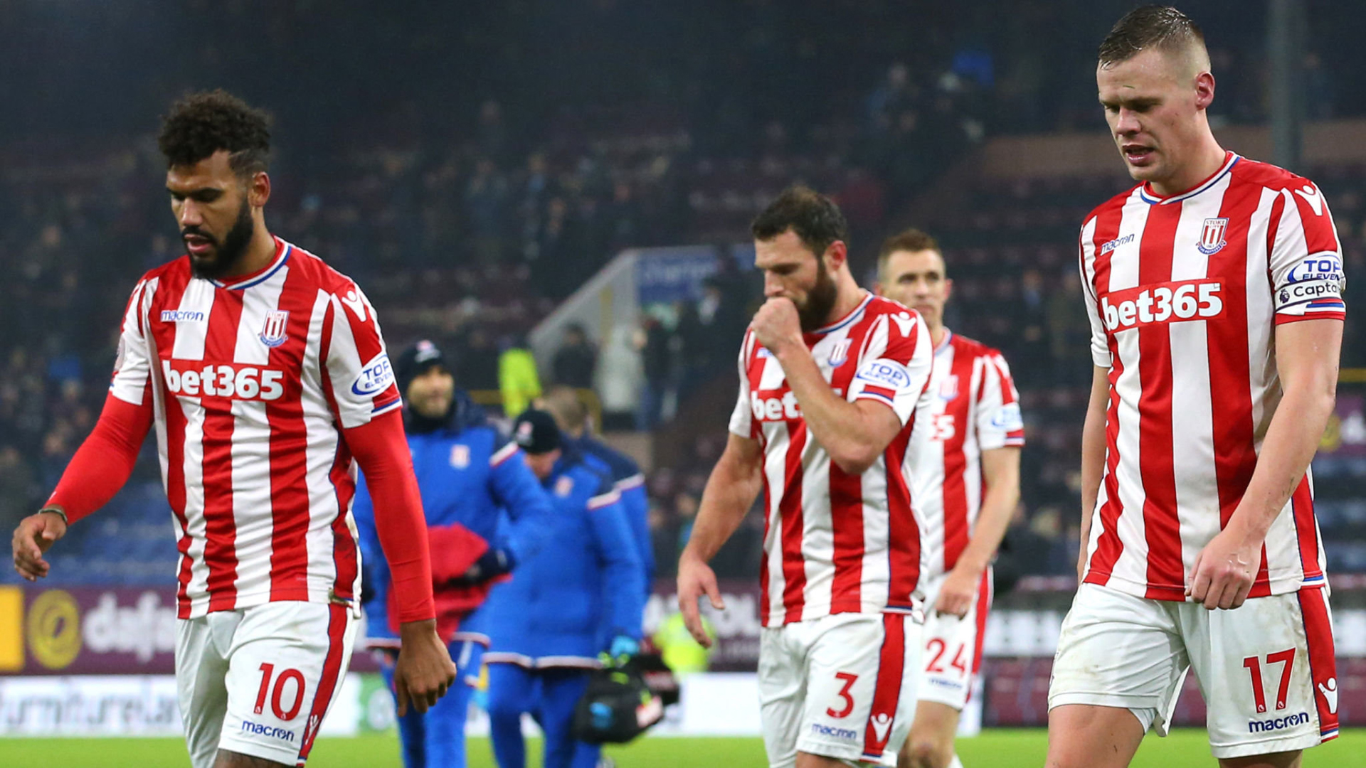 Patrick van Aanholt's goal denied Stoke a draw that would have kept alive their survival hopes until at least later on Saturday