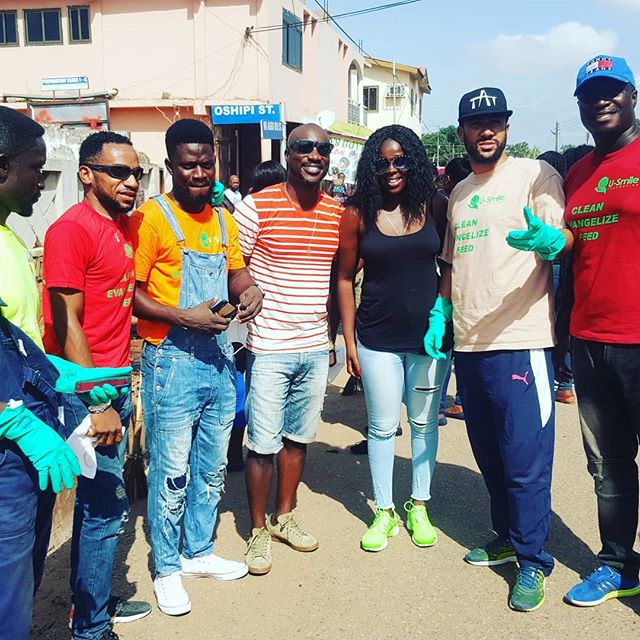 Majid Michel wins souls for Christ with clean up exercise 