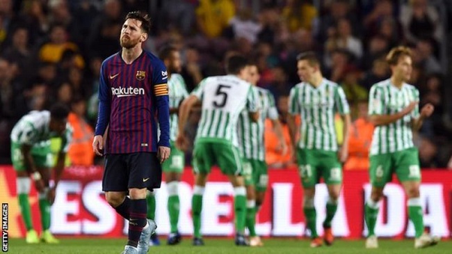 Betis inflict Barcelona's first home defeat in Laliga