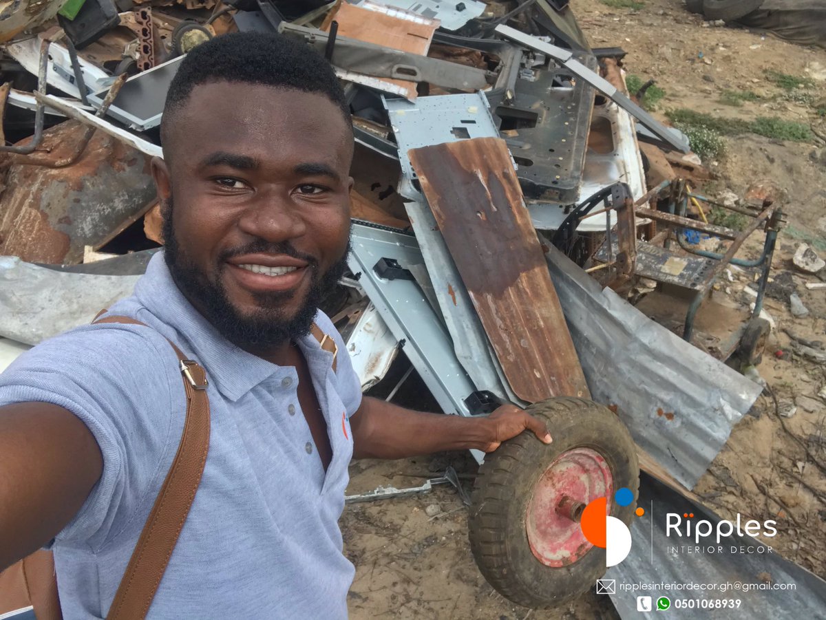 Meet the final year university student who makes furniture out of old car tyres