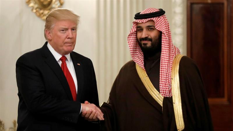 Trump and Saudi Crown Prince Mohammed bin Salman 