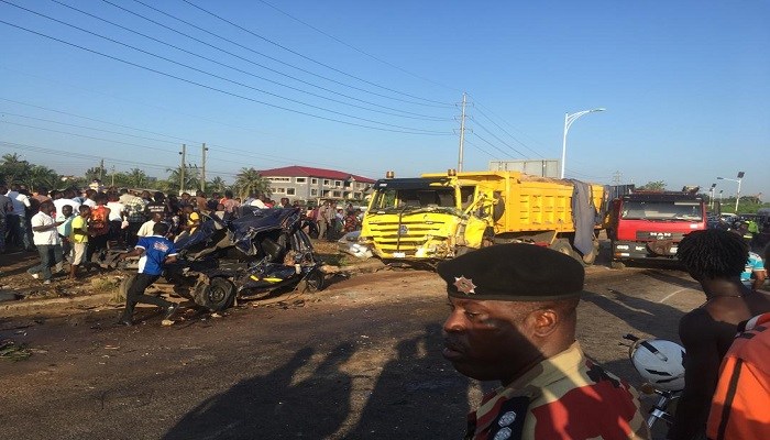 5 cars_ involved in accident on Nsawam-Ofankor 