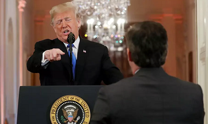 Donald Trump's fiery exchange with CNN's Acosta