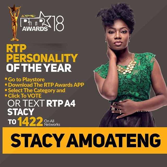 Stacy Amoateng eyes four awards at RTP Awards tonight 