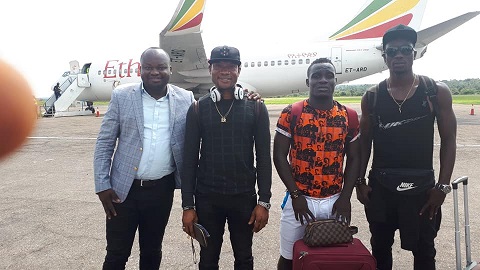 Ghana trio in DR Congo. (2nd left to right)