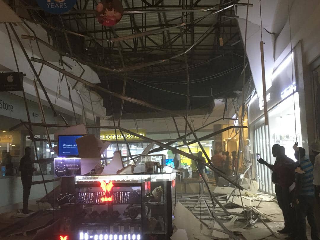 One injured as Accra Mall roof collapses