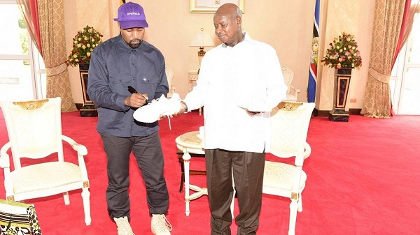 Kanye West meets Uganda President Museveni