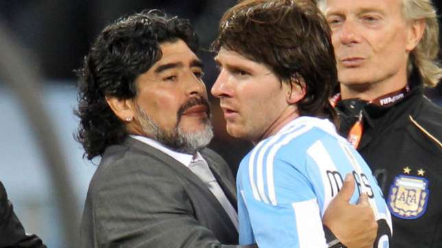 Lionel Messi can't be a leader because he goes to toilet 20 time before a game- Maradona
