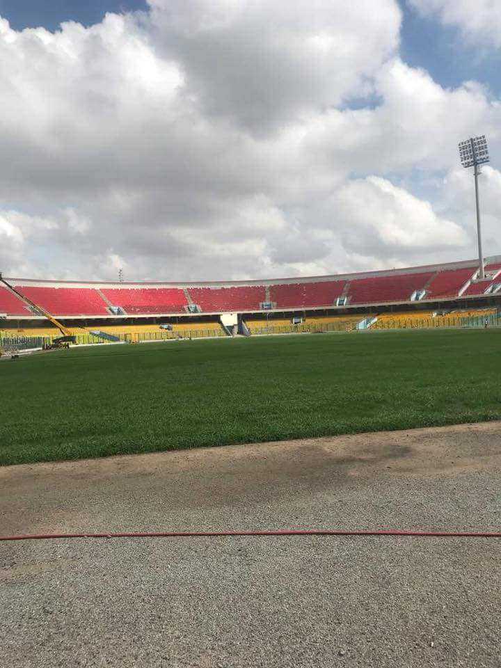 Accra Sports Stadium pitch ready for AWCON 2018
