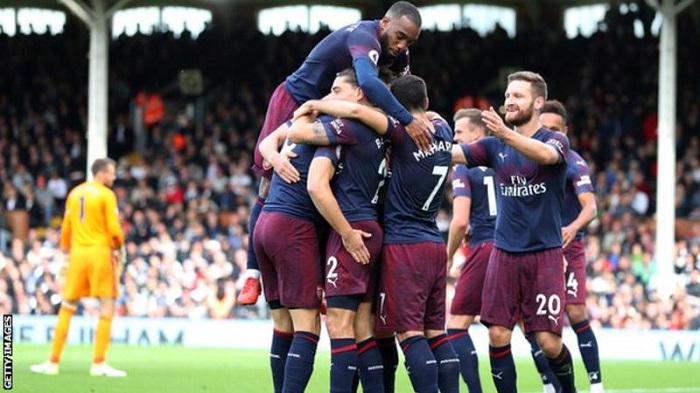 Arsenal thrash Fulham for ninth straight win