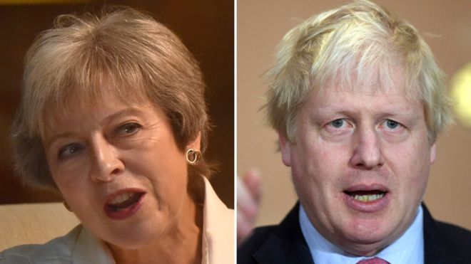 The PM says her Chequers plan is the viable option for a deal - Boris Johnson sees it as a 